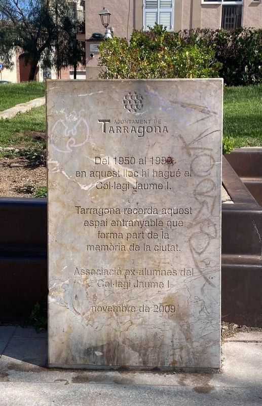 Col�legi Jaume I / College of James I Marker image. Click for full size.