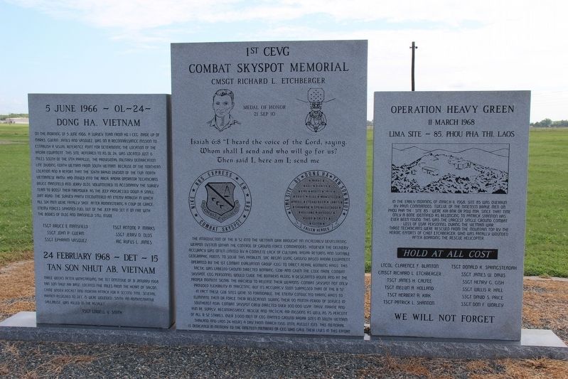1st CEVG Combat Skyspot Memorial image. Click for full size.