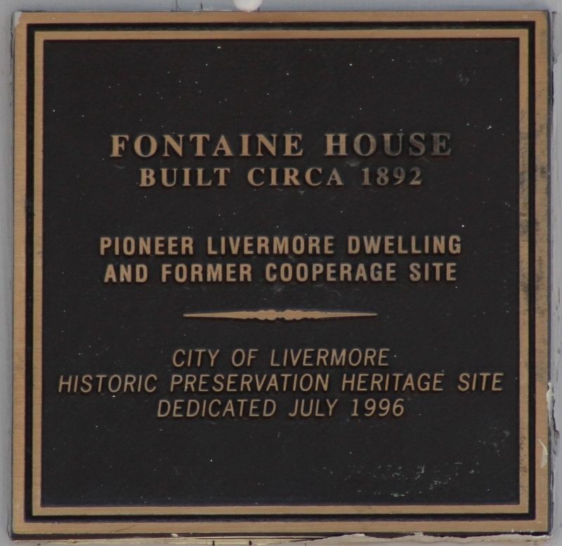 Fountaine House Marker image. Click for full size.
