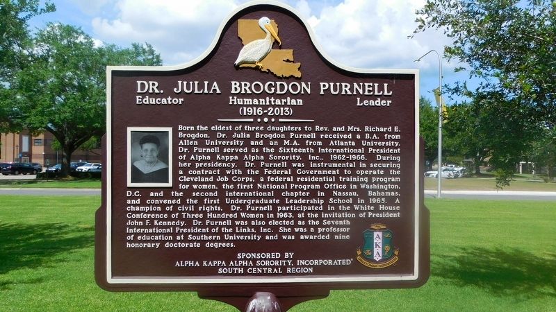 Dr. Julia Brogdon Purnell Marker image. Click for full size.