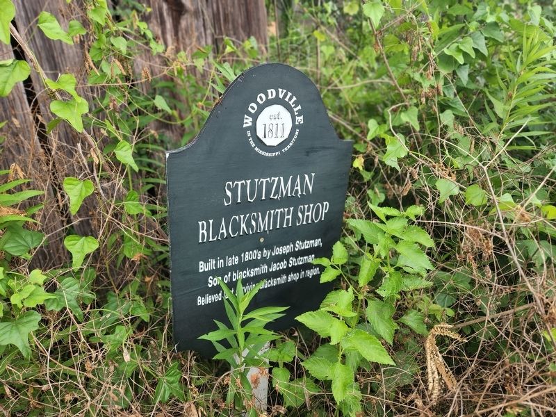 Stutzman Blacksmith Shop Marker. Click for full size. Stutzman Blacksmith Shop Marker image. Click for full size.