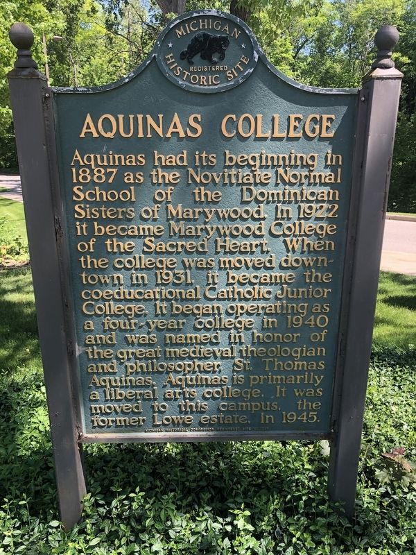 Aquinas College Marker image. Click for full size.