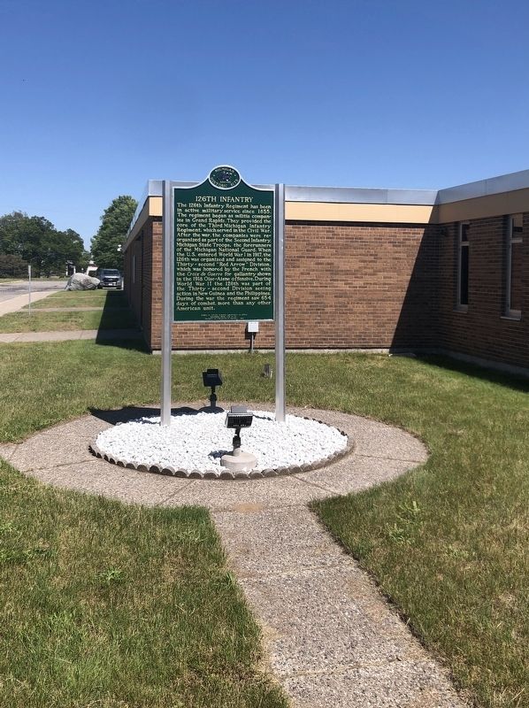 126th Infantry Marker image. Click for full size.