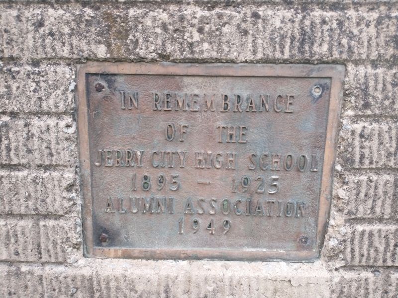 Jerry City High School Bell Marker image. Click for full size.