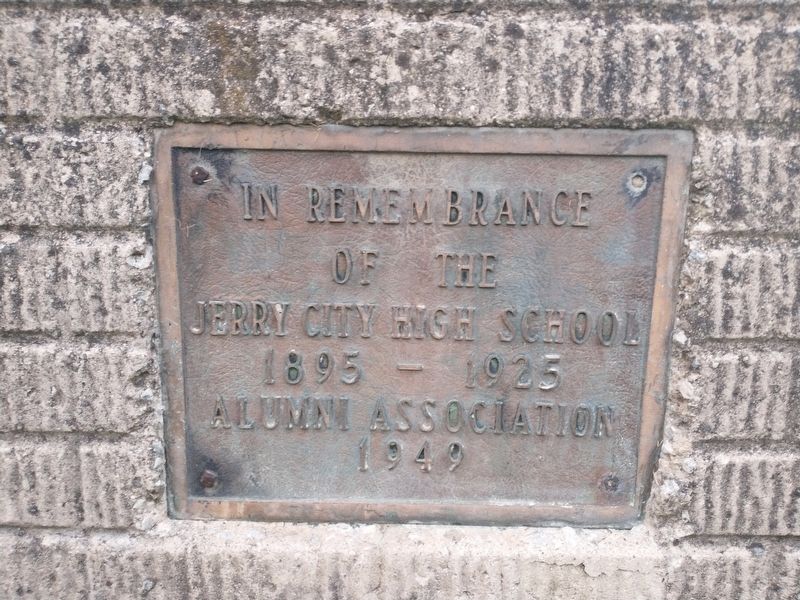 Jerry City High School Bell Marker image. Click for full size.