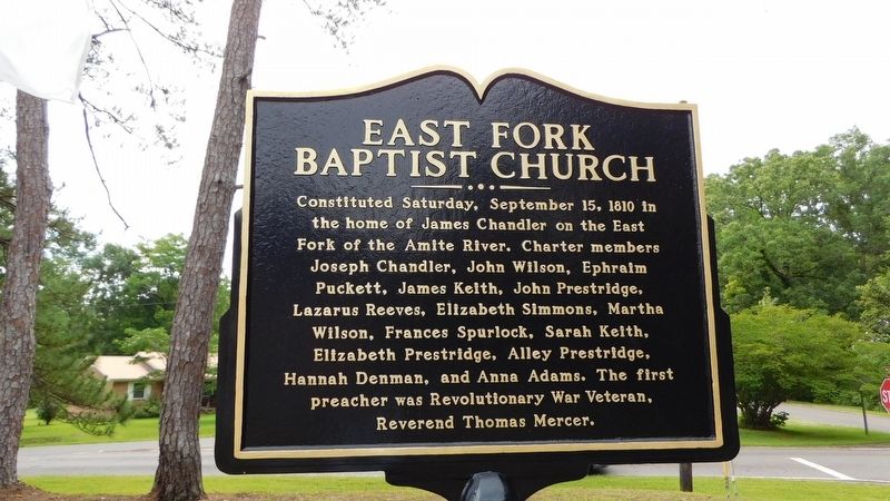 East Fork Baptist Church Marker image. Click for full size.