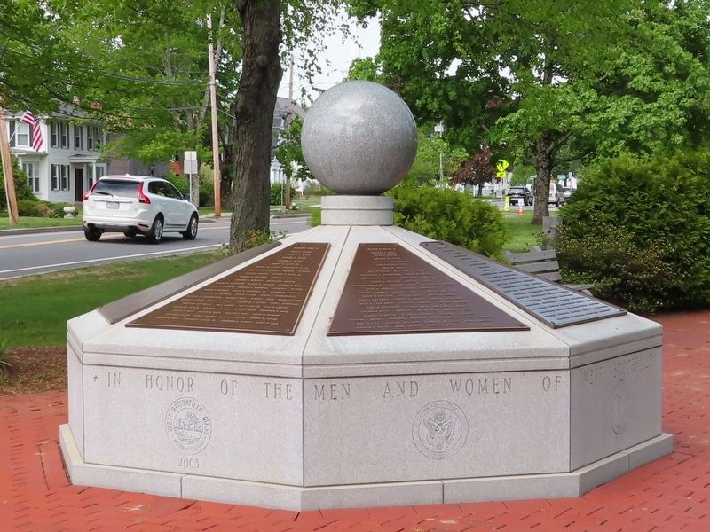 West Brookfield Veterans Monument image. Click for full size.