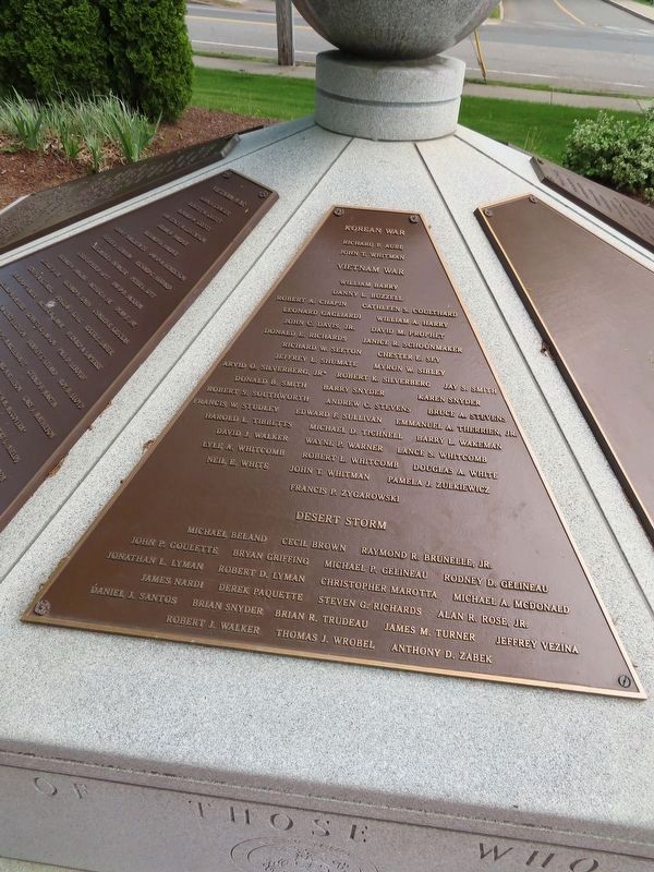 West Brookfield Veterans Monument image. Click for full size.