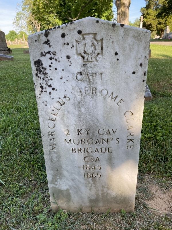 Captain Marcellus Jerome Clarkes Grave image. Click for full size.