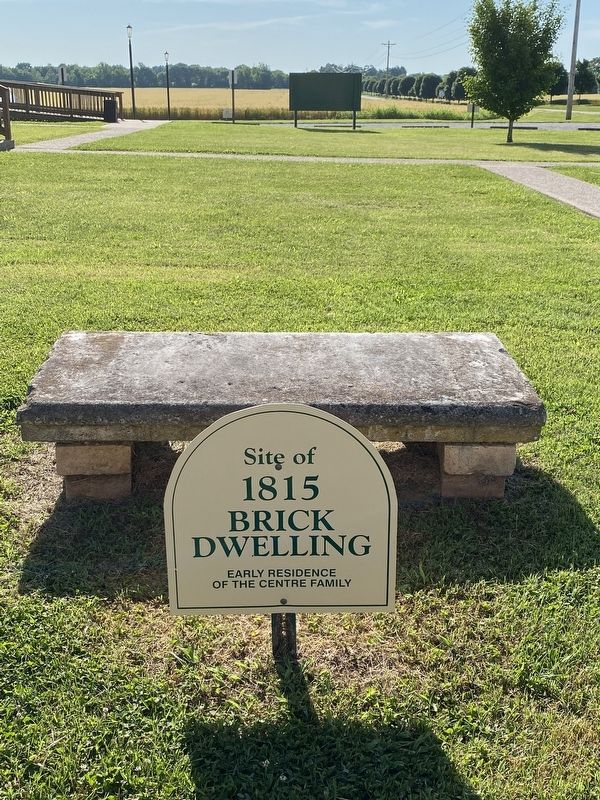 Site of 1815 Brick Dwelling Marker. Click for full size. Site of 1815 Brick Dwelling Marker image. Click for full size.