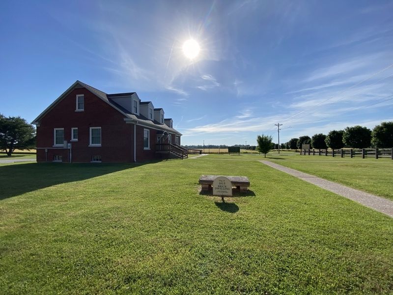 Site of 1815 Brick Dwelling Marker. Click for full size. Site of 1815 Brick Dwelling Marker image. Click for full size.