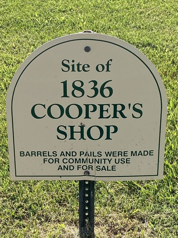 Site of 1836 Cooper’s Shop Marker. Click for full size. Site of 1836 Cooper’s Shop Marker image. Click for full size.
