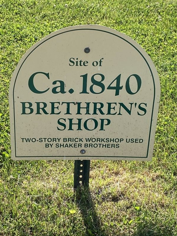 Site of Ca. 1840 Brethern’s Shop Marker. Click for full size. Site of Ca. 1840 Brethern’s Shop Marker image. Click for full size.