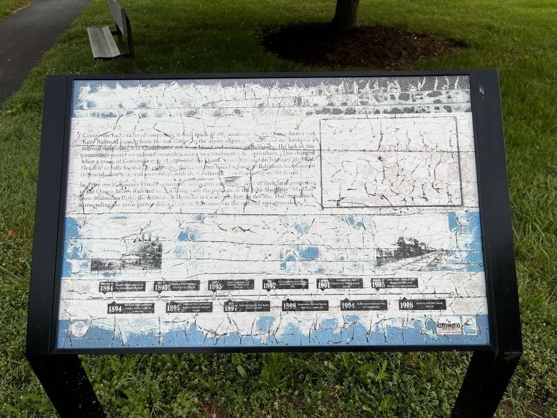 Centreville and the Second Railroad Marker. Click for full size. Centreville and the Second Railroad Marker image. Click for full size.