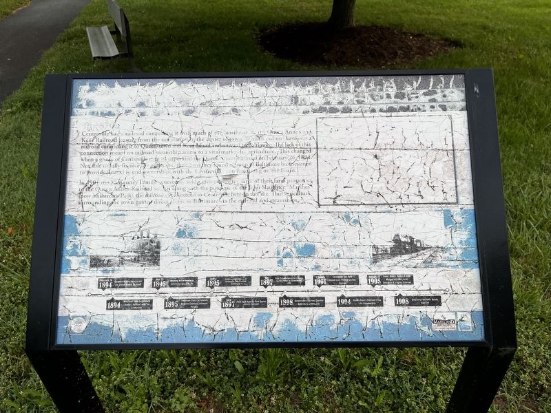 Centreville and the Second Railroad Marker image. Click for full size.