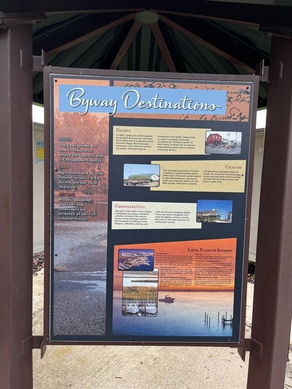 Byway Destinations Marker. Click for full size. Byway Destinations Marker image. Click for full size.