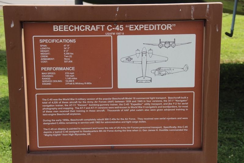 Beechcraft C-45 Expeditor Marker image. Click for full size.