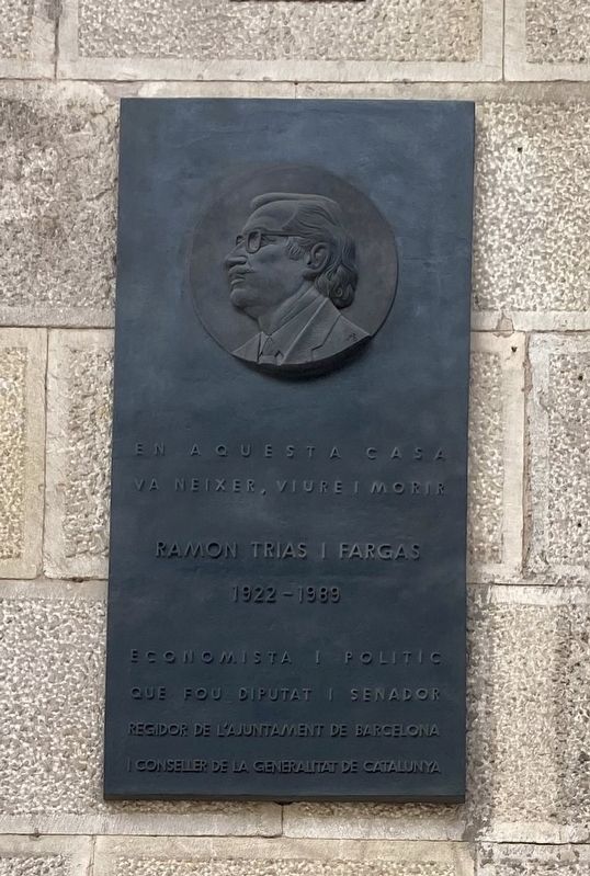Ramon Trias i Fargas Marker image. Click for full size.
