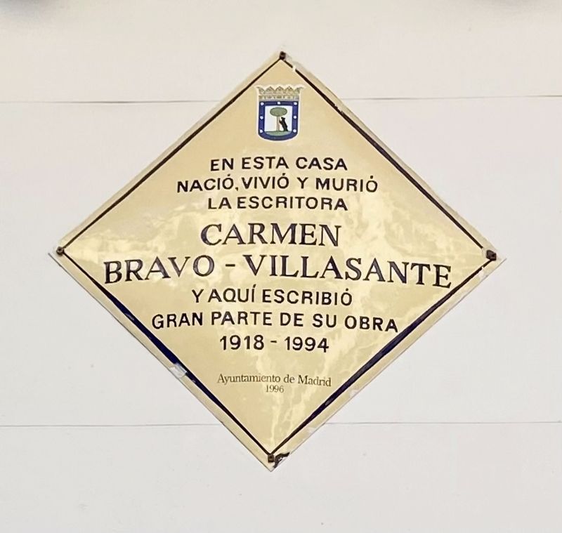 Carmen Bravo-Villasante Marker image. Click for full size.