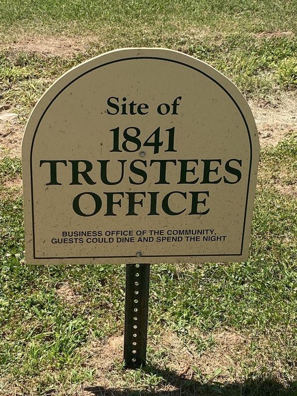 Site of 1841 Trustees Office Marker image. Click for full size.