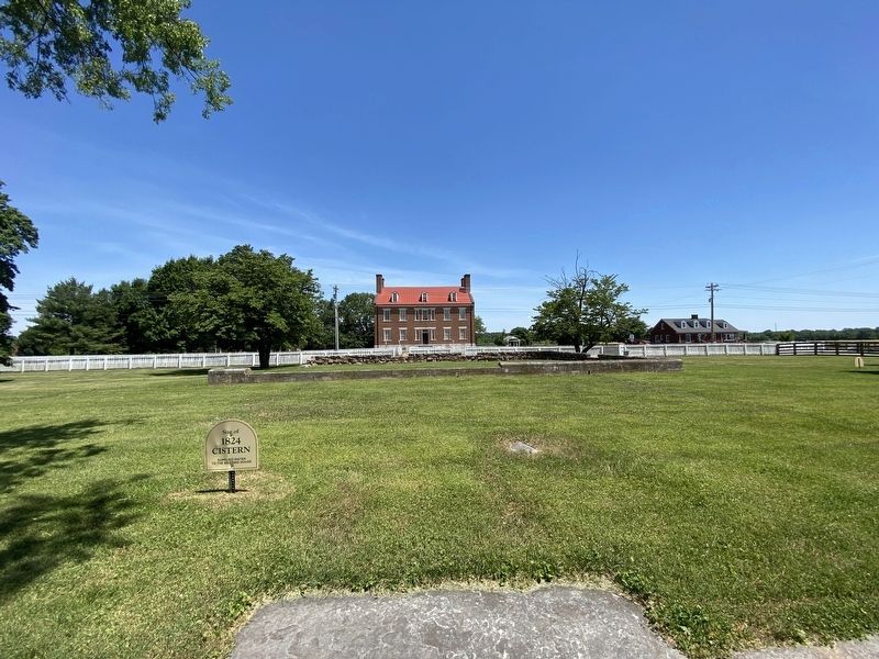 Site of 1824 Cistern Marker. Click for full size. Site of 1824 Cistern Marker image. Click for full size.