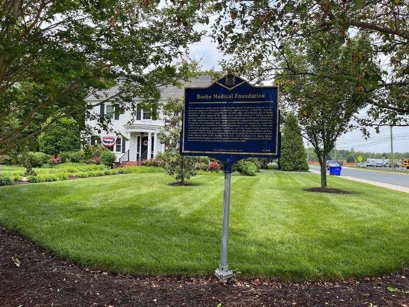 Beebe Medical Foundation Marker image. Click for full size.