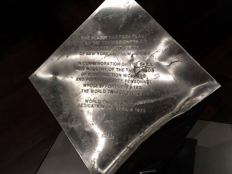 World Trade Center Marker. Click for full size. World Trade Center Marker image. Click for full size.