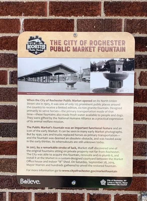 Public Market Fountain Marker. Click for full size. Public Market Fountain Marker image. Click for full size.