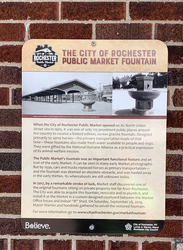 Public Market Fountain Marker image. Click for full size.