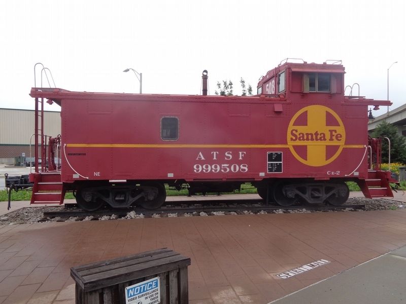Santa Fe Railroad car 999508 image. Click for full size.