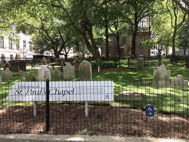 St. Paul's Chapel and Marker image. Click for full size.