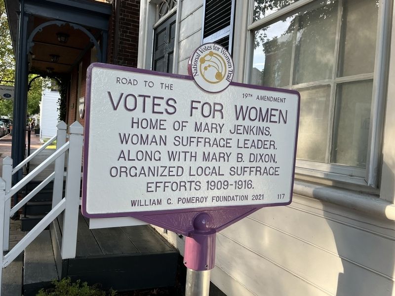 Votes for Women Marker. Click for full size. Votes for Women Marker image. Click for full size.