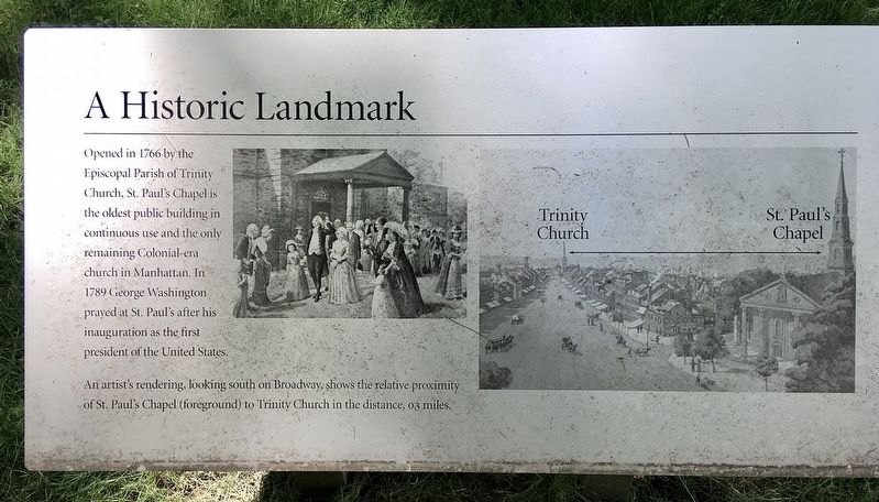 St. Paul's Chapel Marker. Click for full size. St. Paul's Chapel Marker image. Click for full size.