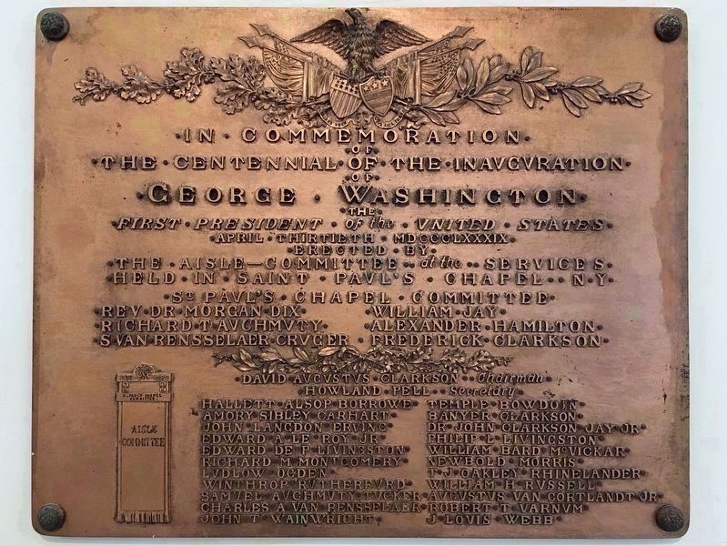 Marker, Inside the Chapel. Click for full size. Marker, Inside the Chapel image. Click for full size.