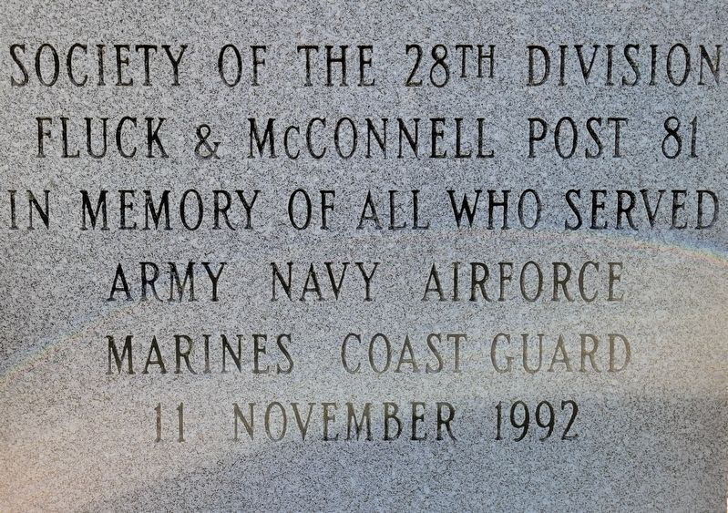 Veterans Memorial. Click for full size. Veterans Memorial image. Click for full size.
