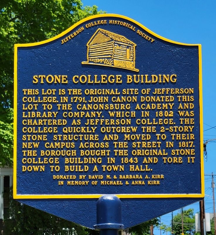 Stone College Building Marker image. Click for full size.