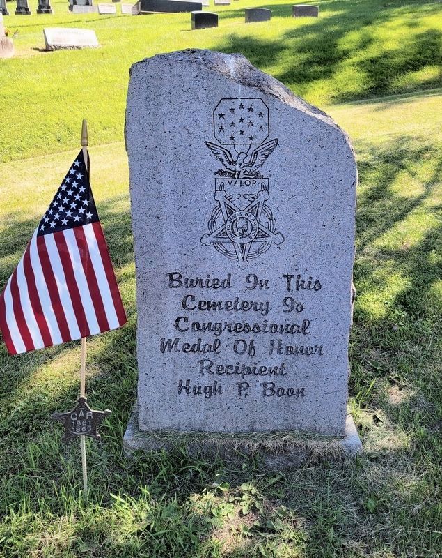 Civil War Medal of Honor Recipient Buried at Washington Cemetery image. Click for full size.