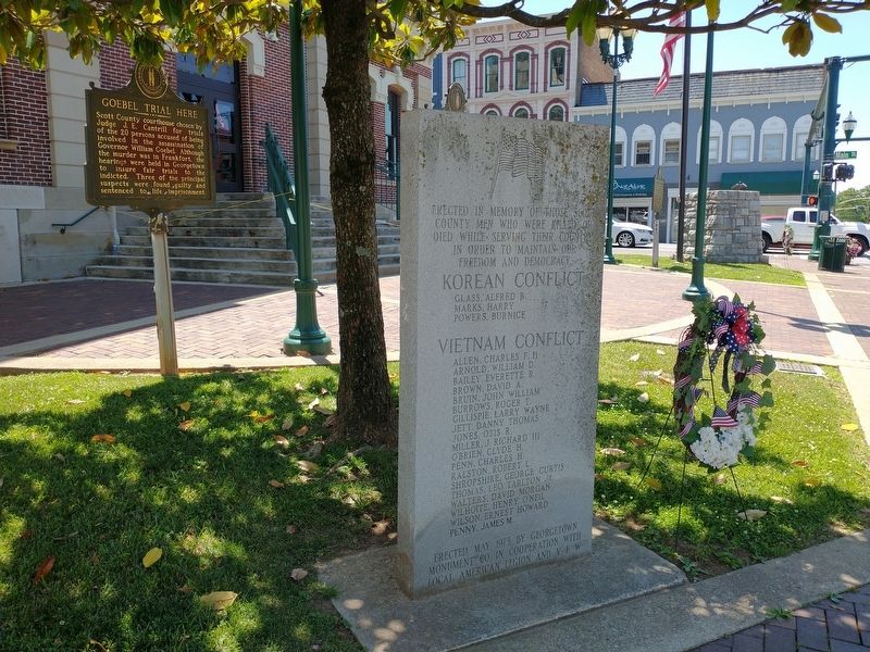Scott County Korean War & Vietnam War Memorial. Click for full size. Scott County Korean War & Vietnam War Memorial image. Click for full size.