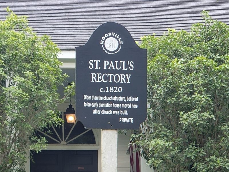 St. Paul's Rectory Marker. Click for full size. St. Paul's Rectory Marker image. Click for full size.