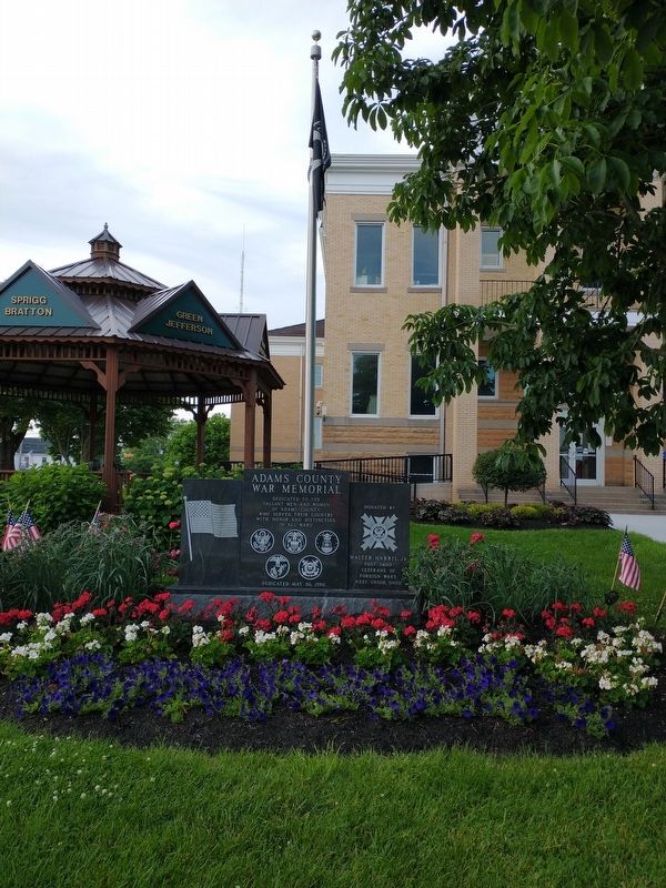 Adams County War Memorial. Click for full size. Adams County War Memorial image. Click for full size.