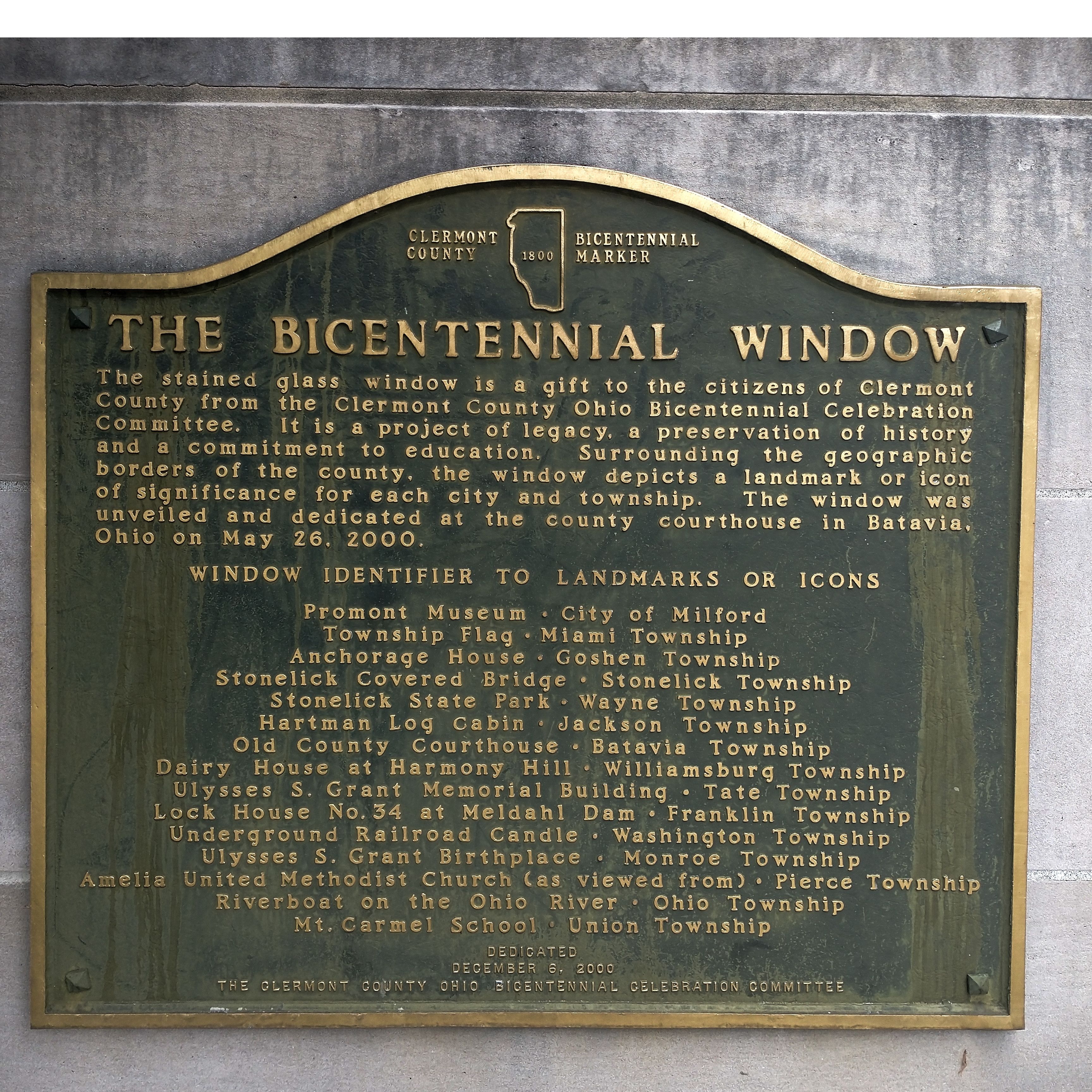 The Bicentennial Window Marker