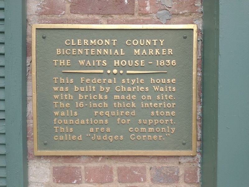 The Waits House Marker image. Click for full size.