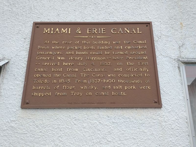 Miami & Erie Canal Marker image. Click for full size.