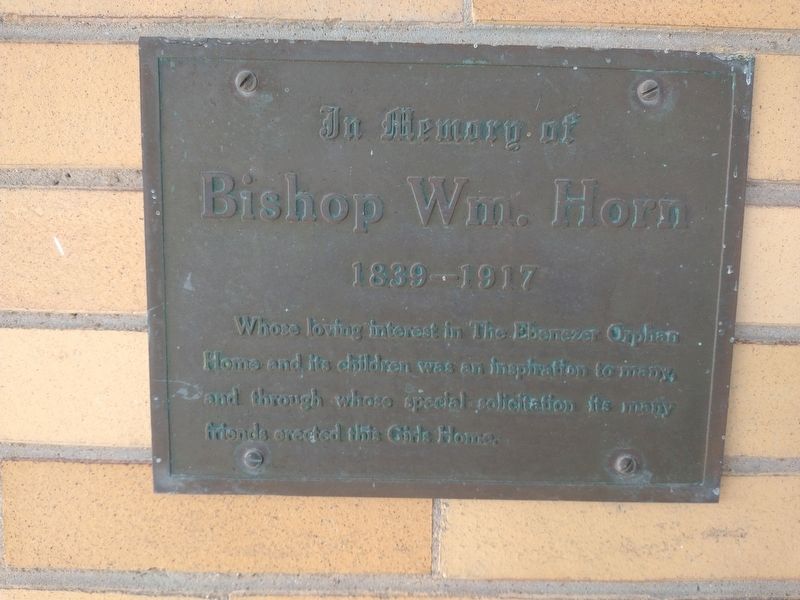 Bishop Wm. Horn Marker image. Click for full size.