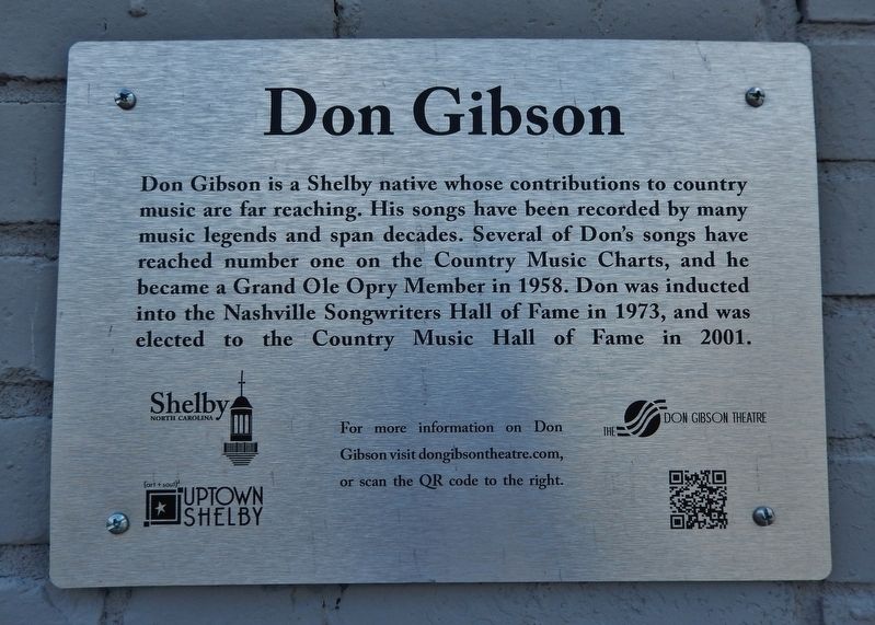 Don Gibson Marker image. Click for full size.