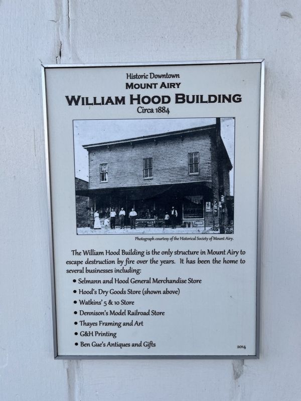 William Hood Building Marker image. Click for full size.