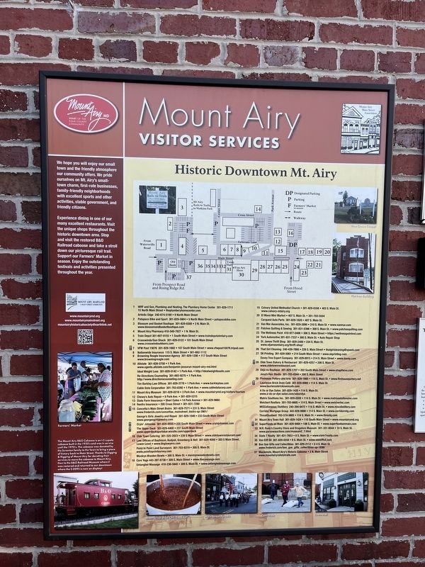 Mount Airy Marker. Click for full size. Mount Airy Marker image. Click for full size.