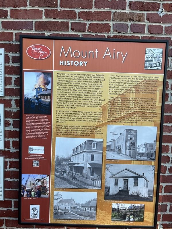 Mount Airy Marker image. Click for full size.