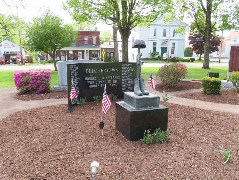 Belchertown Veterans of Middle East Wars Monument. Click for full size. Belchertown Veterans of Middle East Wars Monument image. Click for full size.