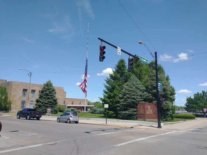 Dedicated to the Veterans of Clark County Marker. Click for full size. Dedicated to the Veterans of Clark County Marker image. Click for full size.